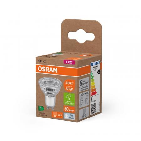 Osram GU10 PAR16 LED Strahler STAR besonders effizient 100° 2,5W wie 50W 4000K neutralweißes Licht - Sehr gute Energieeffizienz